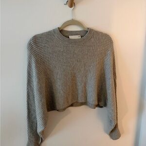 Aritzia Wilfred Free cropped sweater - Light Gray